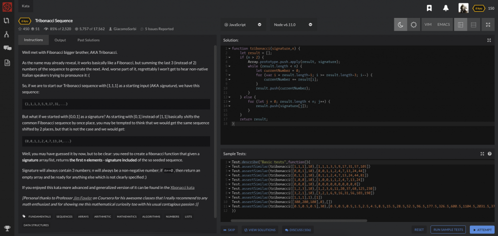 Codewars_Screenshot