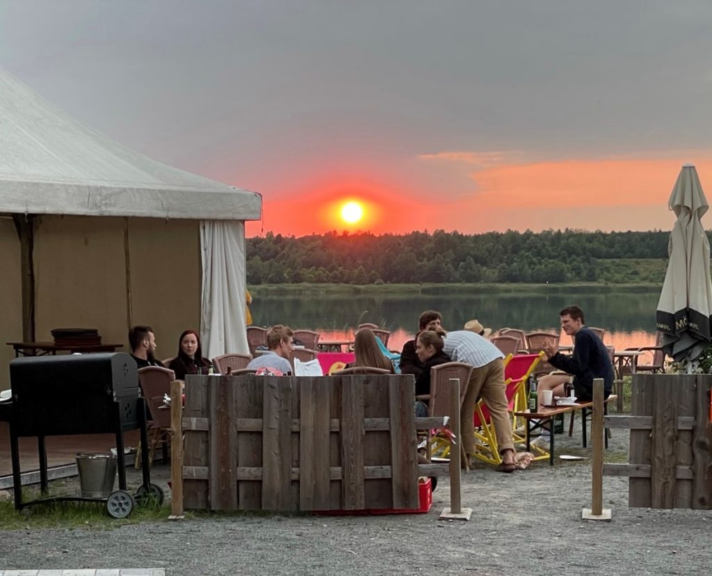 Ausblick auf den Schladitzer See